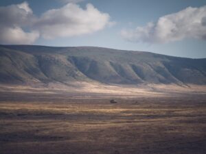 Vue panoramique sur le cratère du Ngorongoro en Tanzanie